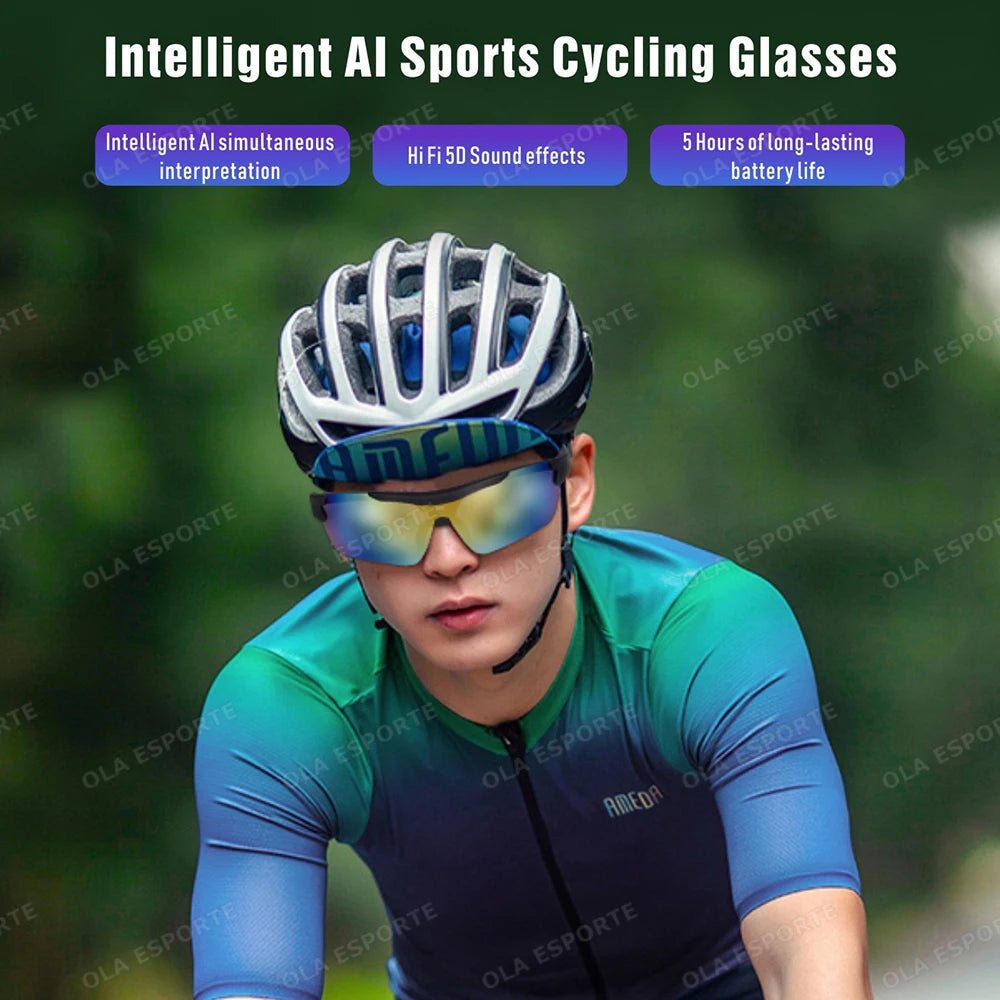 Newest Audio Outdoor Smart Glasses Wireless Bluetooth Call Music Cycling Sports Headphone UV Protection Sunglasses for Men Women Peaceful Pleasures Health and Wellness