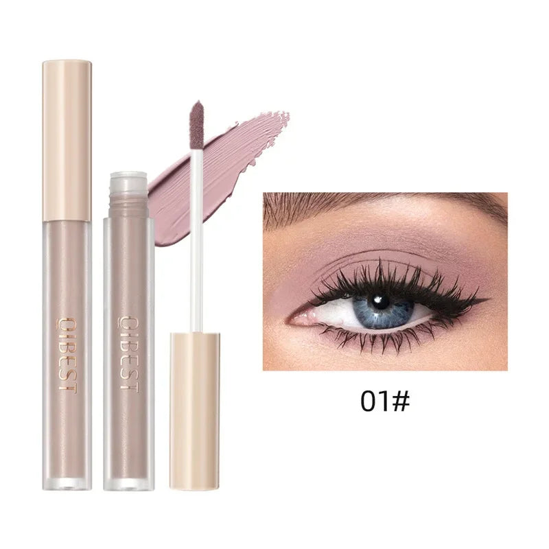 8-Color Matte Nude Liquid Eyeshadow | Waterproof & Long-Lasting