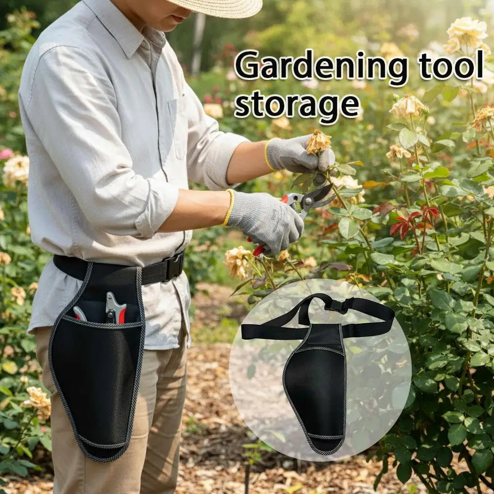 Hard Shell Electric Scissors Storage Bag Portable Garden Tool Organizer Large Pockets Gardening Equipment Storage Pouch Peaceful Pleasures Health and Wellness