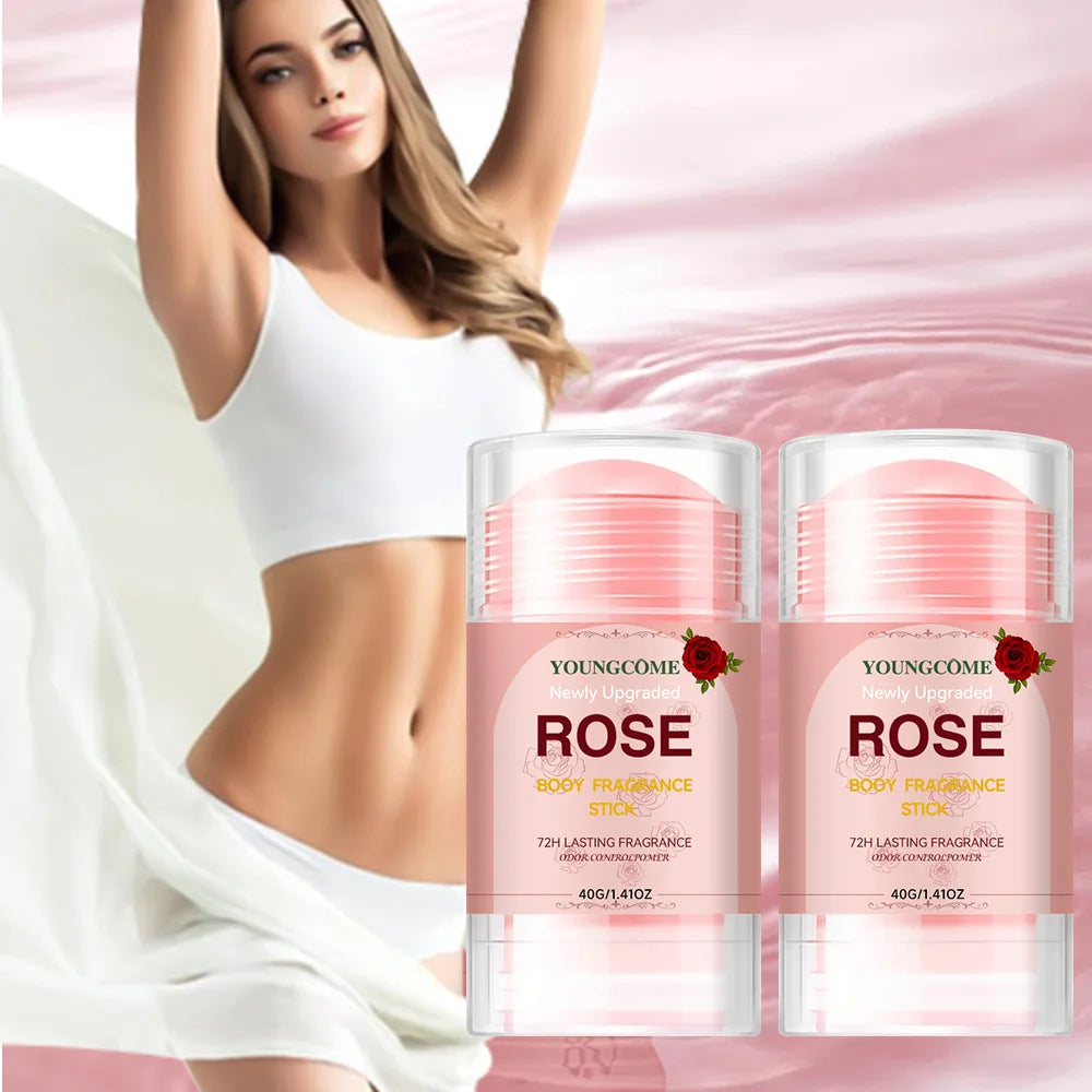 Newly Upgraded Rose Booy Fragrance Deodorant Stick 72 Hours Deodorant Anti Sweating Remove Armpit Odor Underarm Peaceful Pleasures Health and Wellness