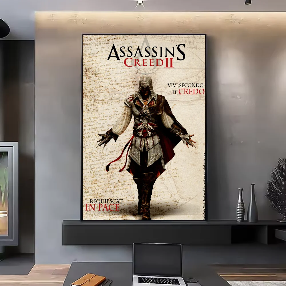 Assassin's Creed HD Poster Waterproof PVC Wall Art Decor Wall Art Poster Peaceful Pleasures Health and Wellness
