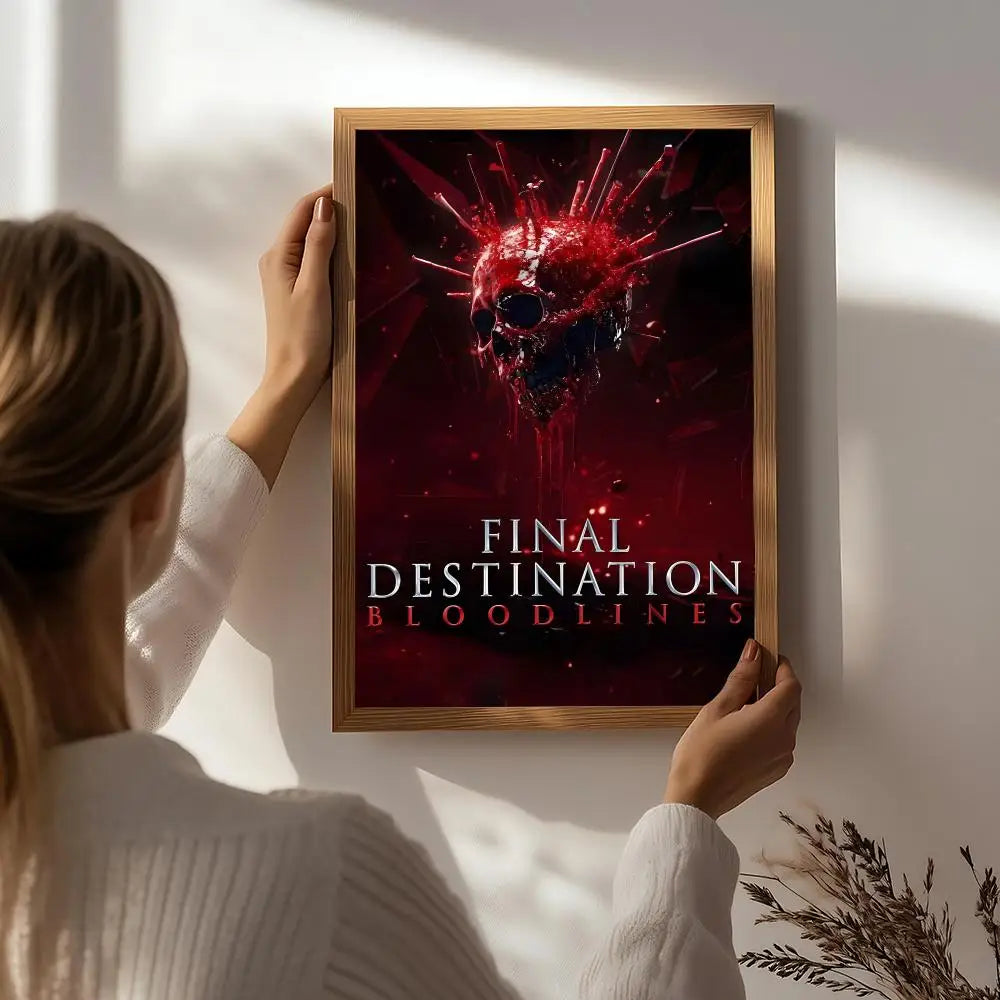 Final Destination Bloodlines HD Movie Poster | Self-Adhesive Wall Art Movie Poster Peaceful Pleasures Health and Wellness White5 15X20cmNoframe