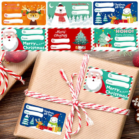Christmas Label Stickers 60 Sheets | Holiday Gift Tags Holiday Gift Stickers Peaceful Pleasures Health and Wellness