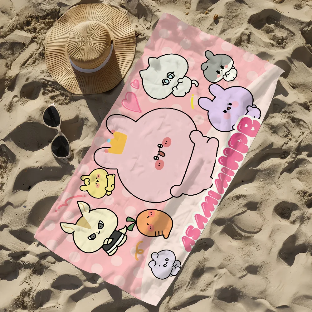 Cute Cartoon Quick-Dry Beach Towel | Pool, Gym, Travel, Camping Quick-Dry Beach Towel Peaceful Pleasures Health and Wellness