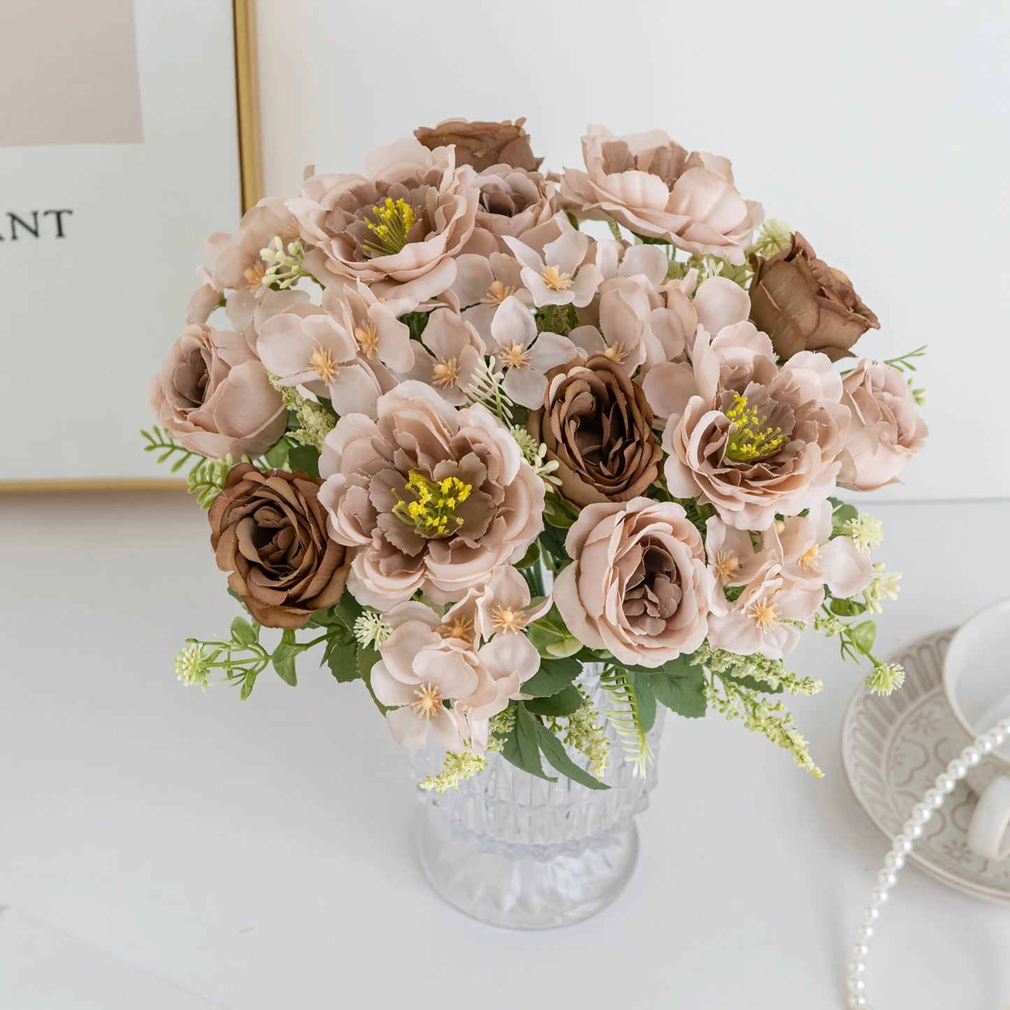 Silk Peony Artificial Flower Ball – Wedding & Home Decor