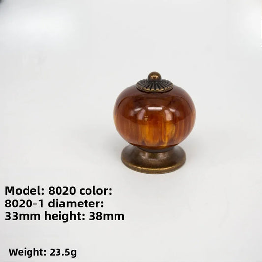2-Pack Vintage Pumpkin Drawer Knobs & Cabinet Pull Handles Furniture Knobs Oasis Select 2 PCS A