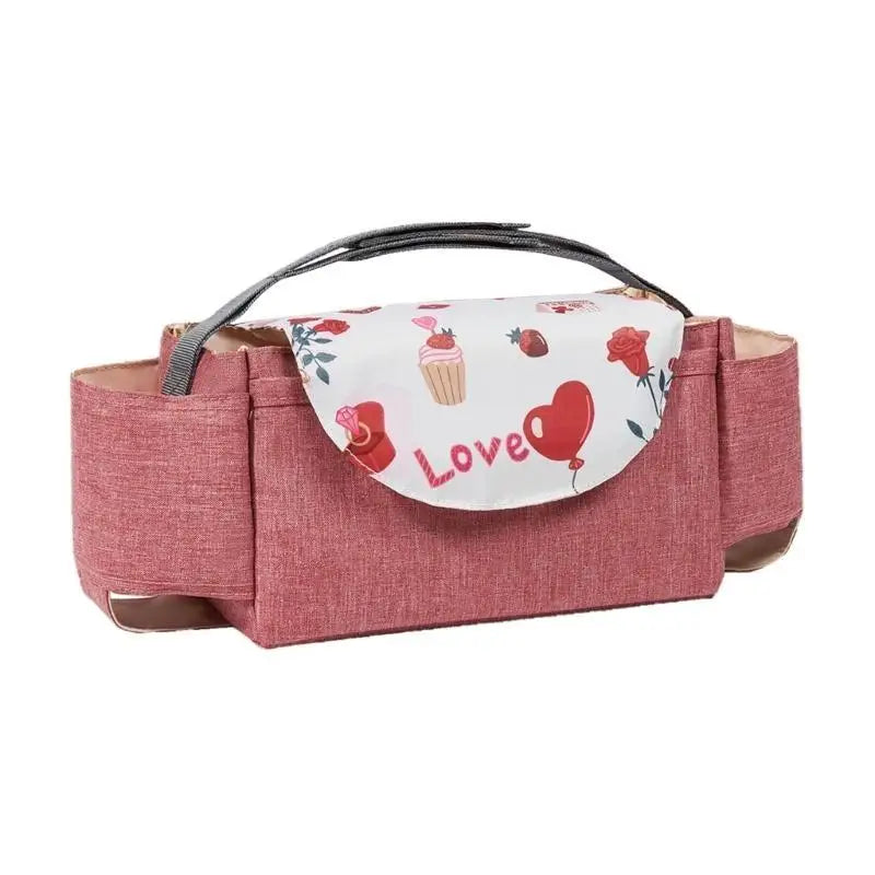 Holiday Baby Stroller Organizer Bag | Diaper & Bottle Storage