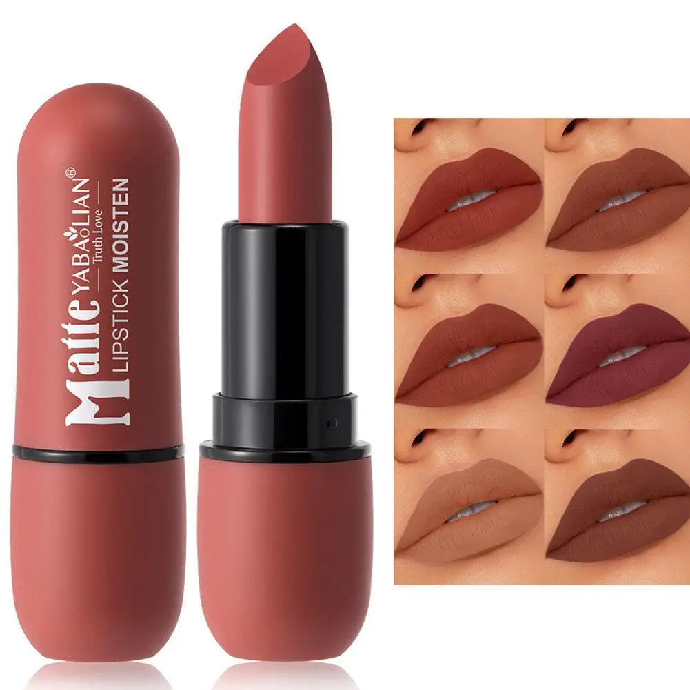 Velvet Matte Lipstick – Waterproof, Long-Lasting & Hydrating