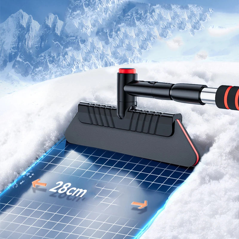Multi-functional Retractable and Rotatable Car Snow Brush and Snow Shovel Detachable Snow Removal Shovel Peaceful Pleasures Health and Wellness