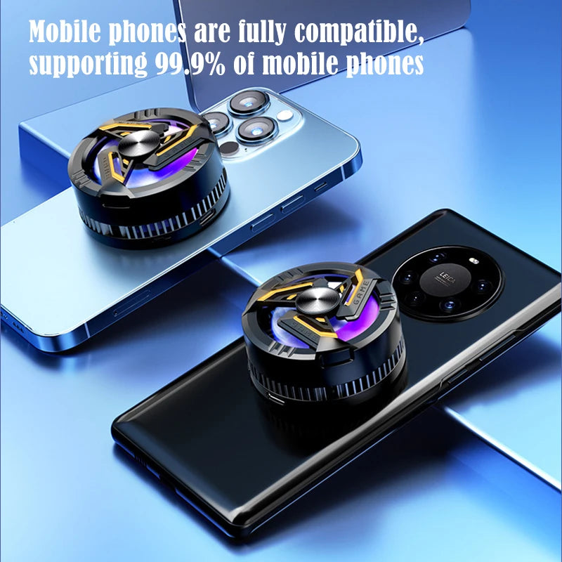 Magnet Attraction Wireless Phone Cooler Semiconductor Radiator Portable Cooler For Cell Phone Cooler Gamer For Cell Phone Peaceful Pleasures Health and Wellness