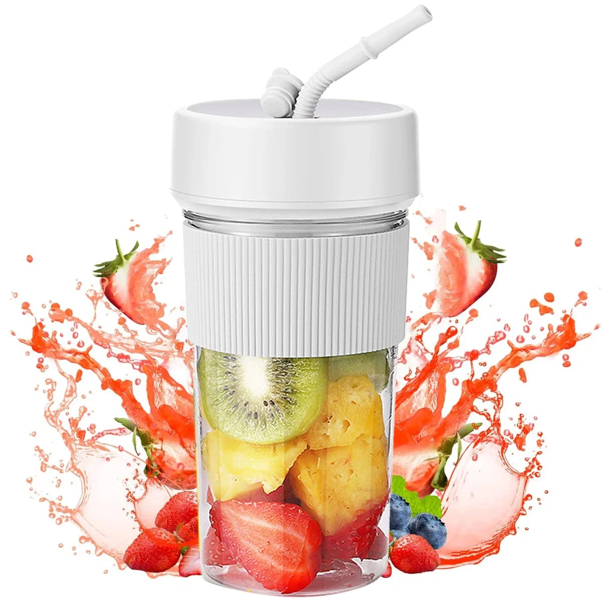Portable Blender for Shakes and Smoothies, Mixing Juicer Rechargeable Electric Blender Bottles for Home, Gym, Office Peaceful Pleasures Health and Wellness