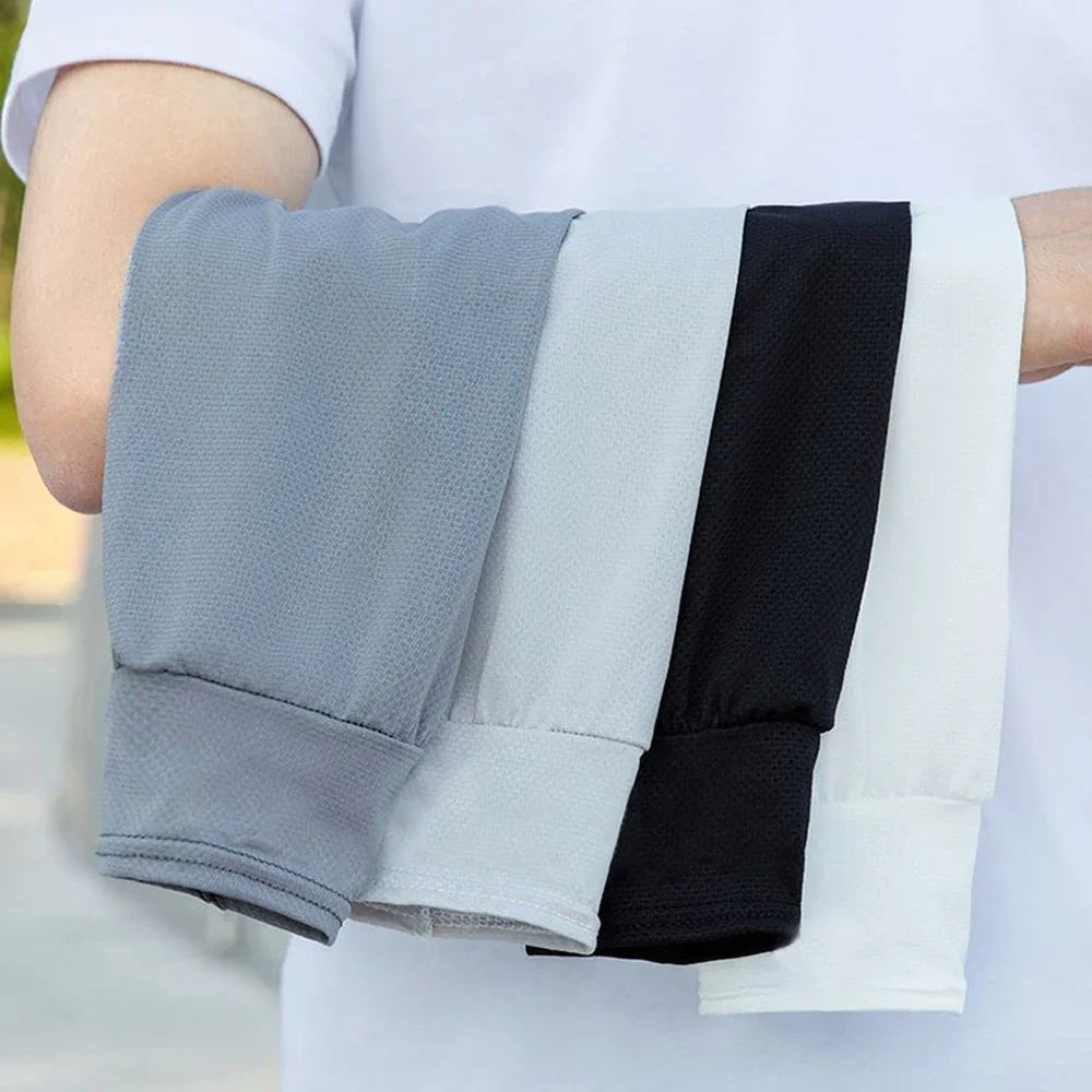 Ice Silk UPF 50+ Sun Protection Arm Sleeves – Unisex Peaceful Pleasures Health and Wellness
