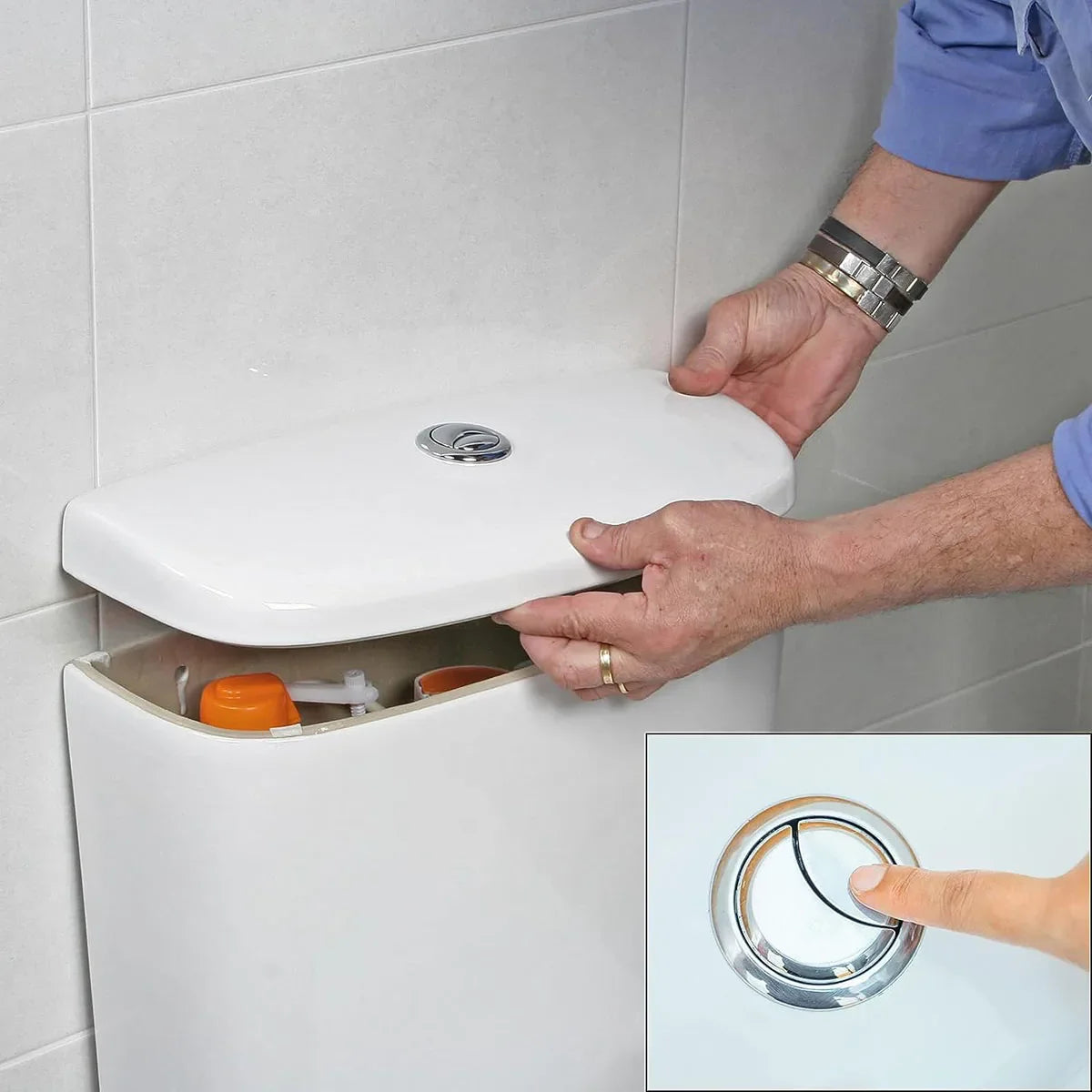 48mm Dual Flush Toilet Push Button | WC Tank Replacement