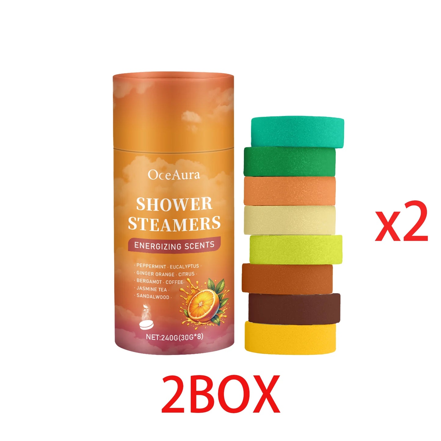OceAura Aromatherapy Shower Steamers – Spa Relaxation Tablets