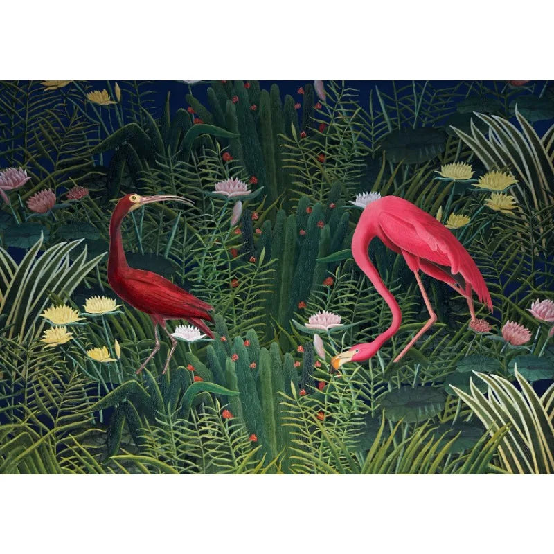 Henri Rousseau Merry Jesters Tropical Jungle Canvas Wall Art Canvas Wall Art Peaceful Pleasures Health and Wellness