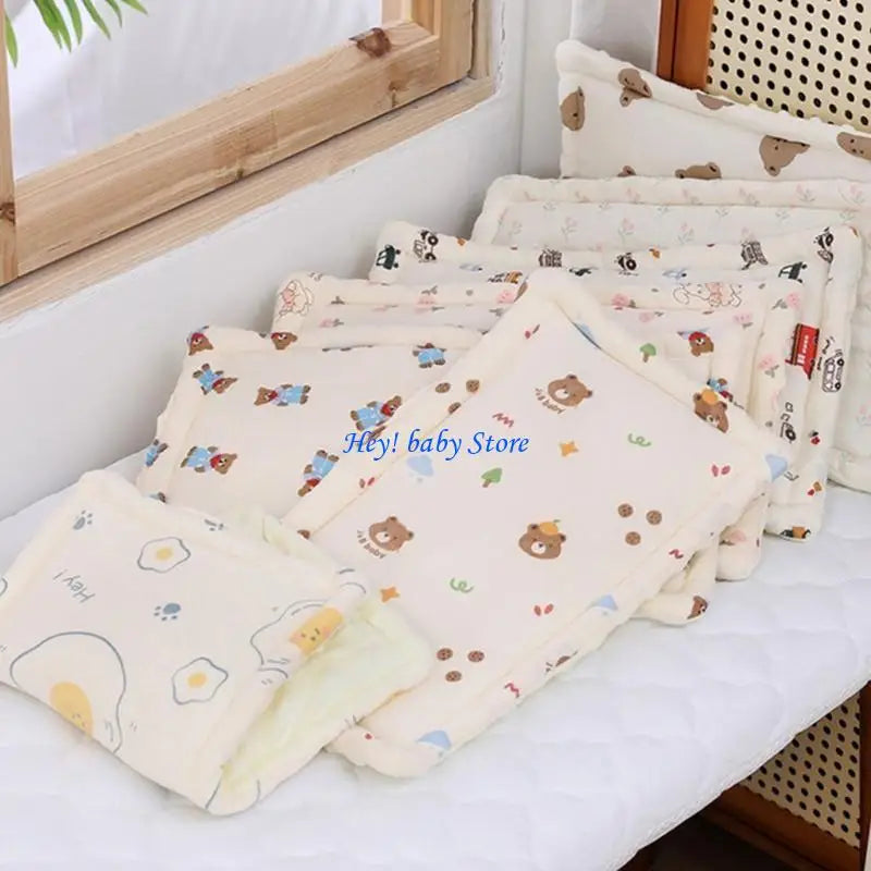 Newborn Baby Pillow – Soft Breathable 100% Cotton Head Support