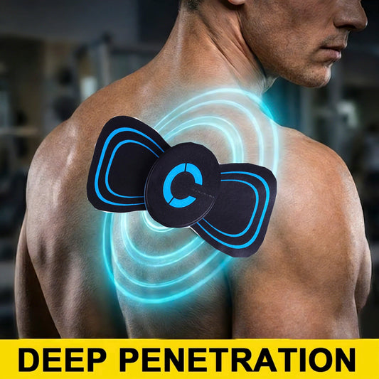 Multifunctional Digital Mode Massager Device, Neck Massage Machine, Mini Muscle Device, Battery-Powered/Usb Dual Mode Use, Suitable for the Whole Body Peaceful Pleasures Health and Wellness