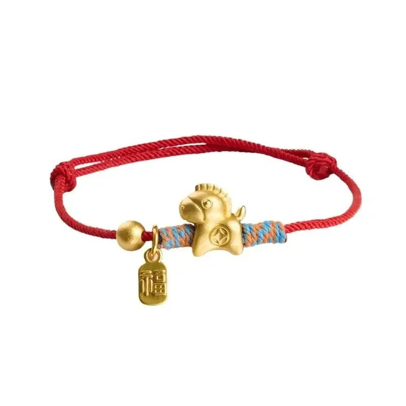 2026 Year of the Horse Red Lucky Bracelet | Chinese New Year