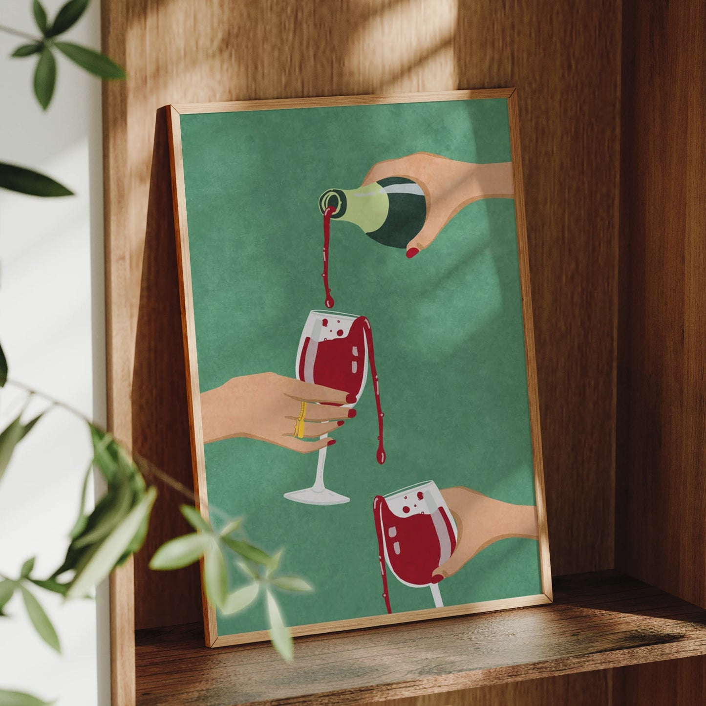 Cheers Girls Minimalist Canvas Wall Art Print | Home Decor