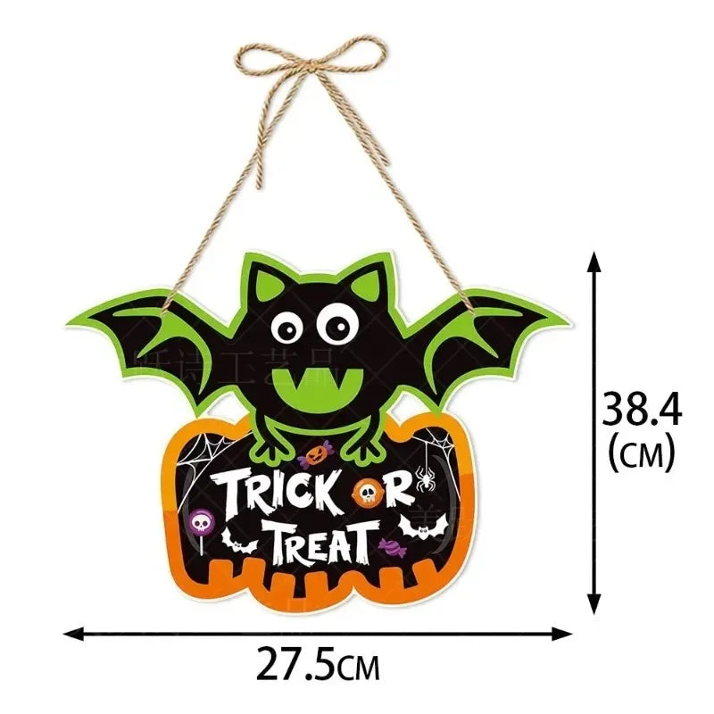 Halloween Pumpkin Bat Ghost Door Hanger Party Decoration