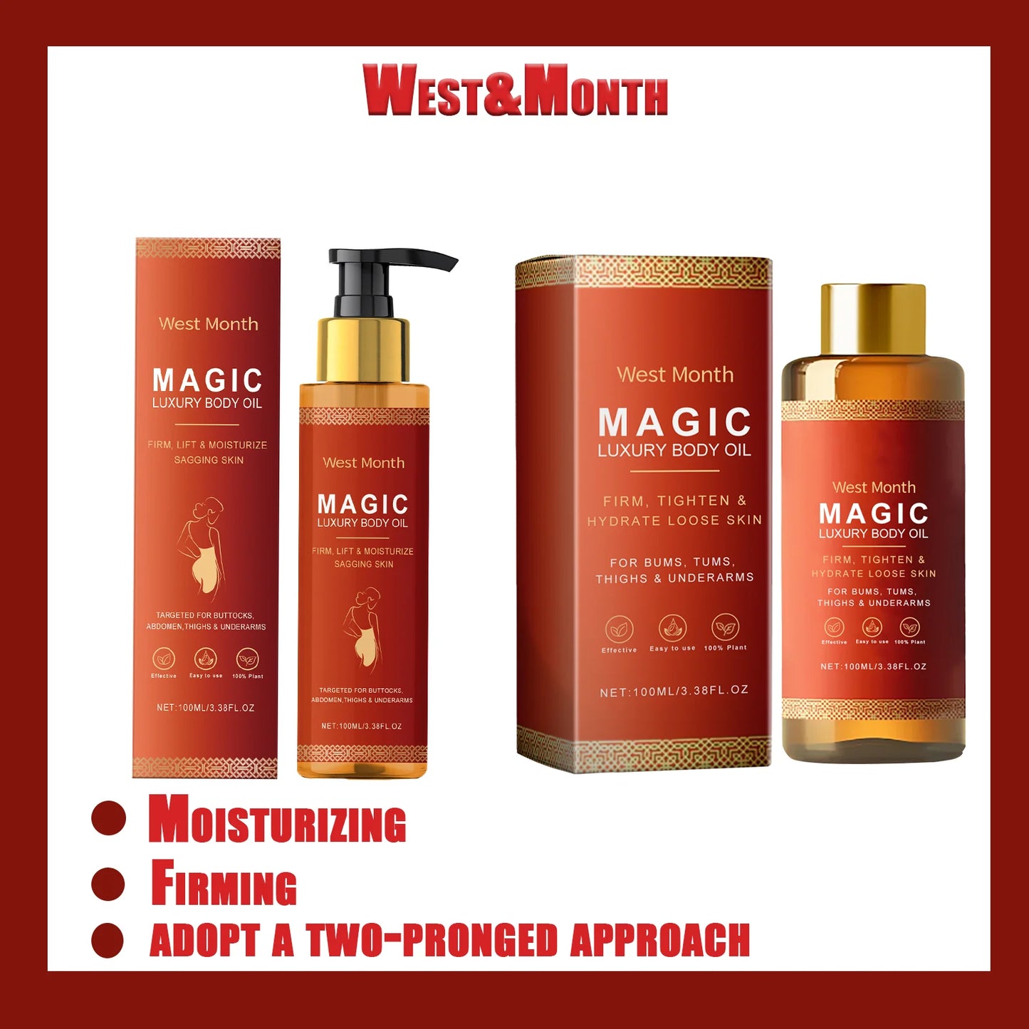 WESTMONTH Magic Body Tightening & Moisturizing Oil 100ml