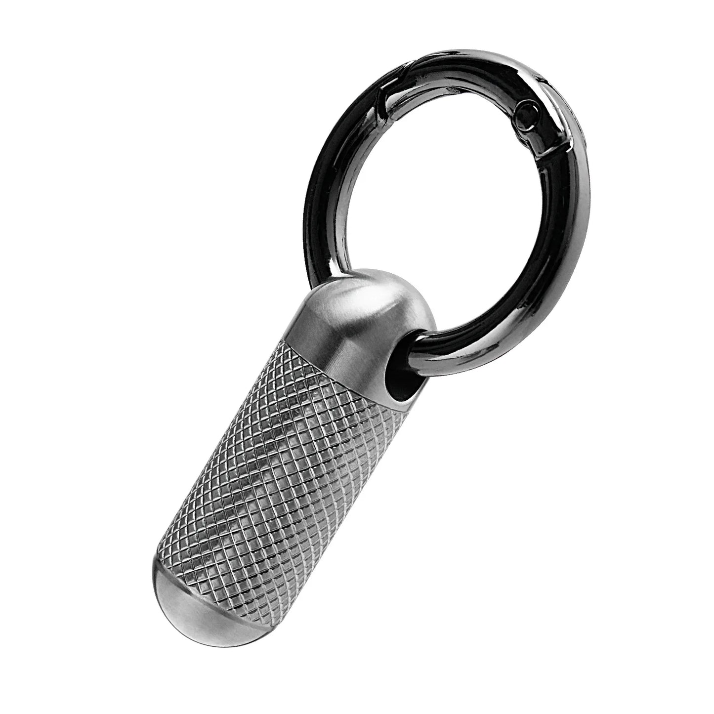 Pure Titanium Waterproof Bunker Portable Small Pill Box Sealed Waterproof Keyring Mini Carry-on First Aid Pill Bottle Three Colo Peaceful Pleasures Health and Wellness argyle