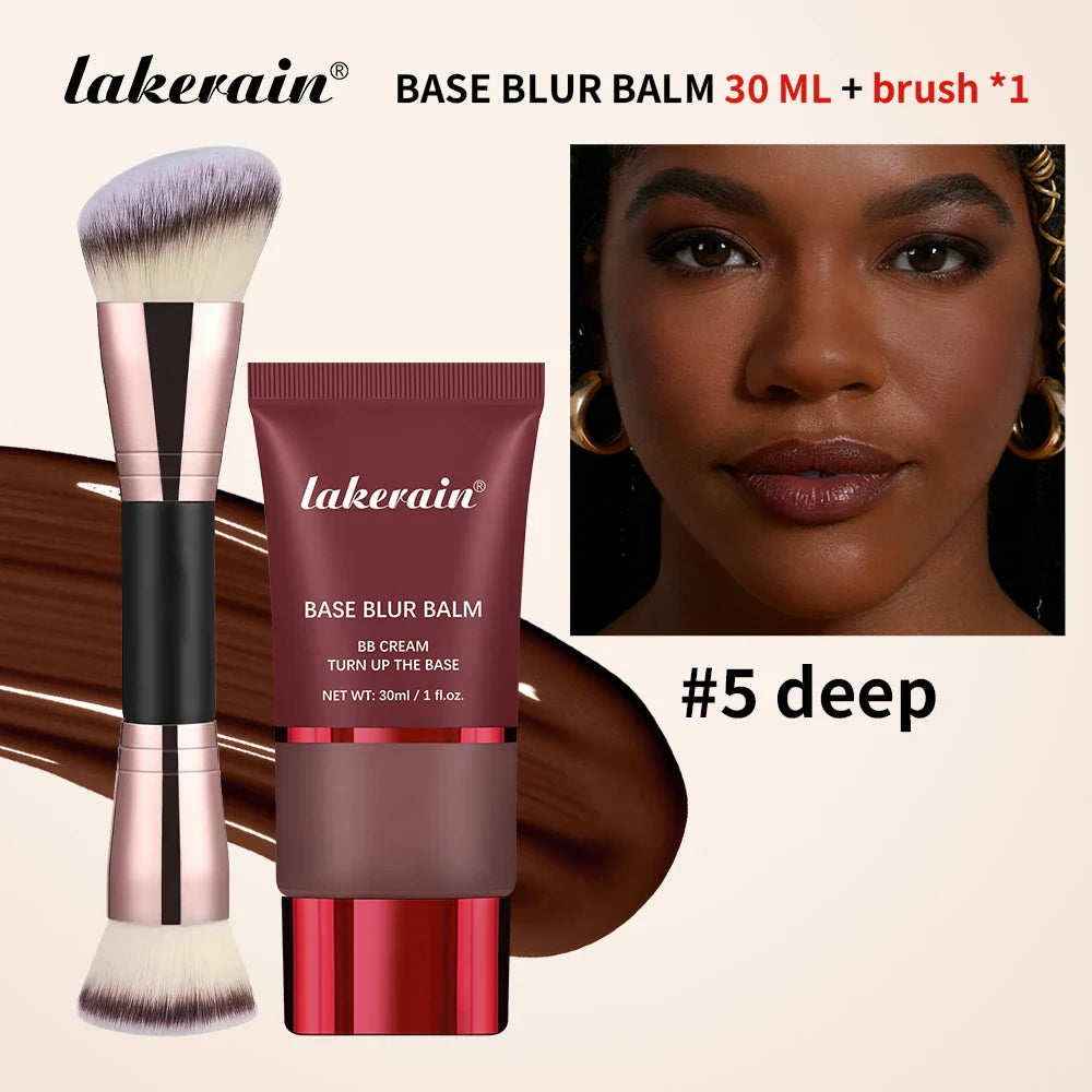 Liquid Foundation & Dual-Brush Combo | 24H Matte Oil Control