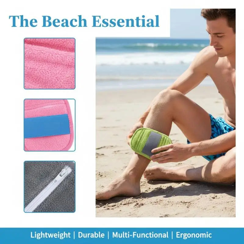 Velvet Sand Removal Bag – Soft Beach Body Cleaner Towel