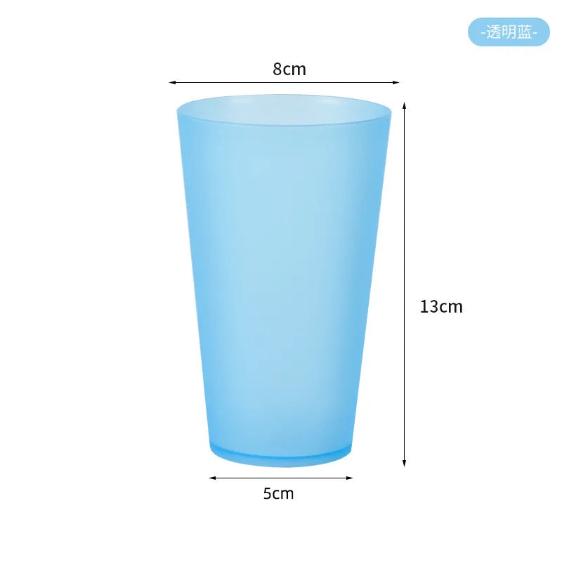 Unbreakable Stackable Restaurant Plastic Tumbler/Cup (Set of 8) 16 Ounce Clear for Restaurants and Home Dishwasher Safe BPA Free Peaceful Pleasures Health and Wellness Blue