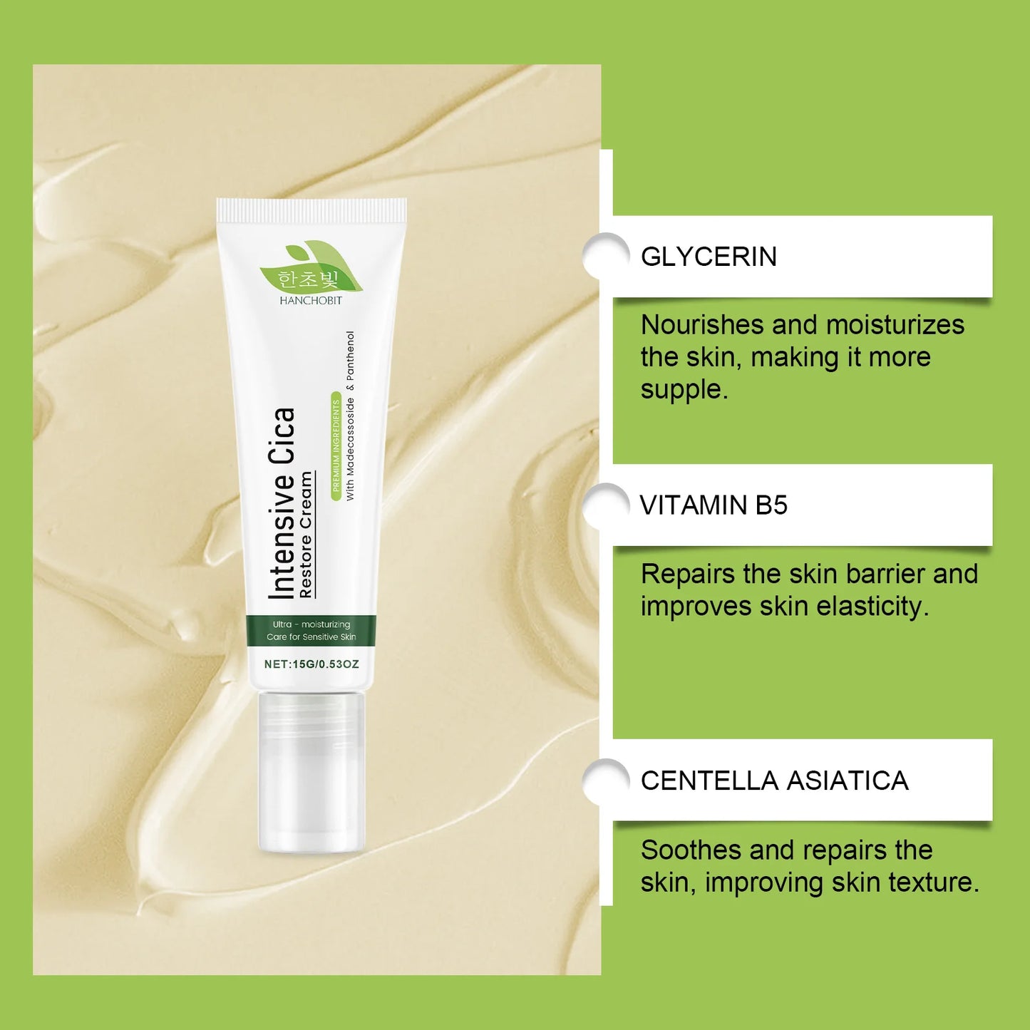 Hanchobit Centella Asiatica Rich Moisture Face Cream 15g