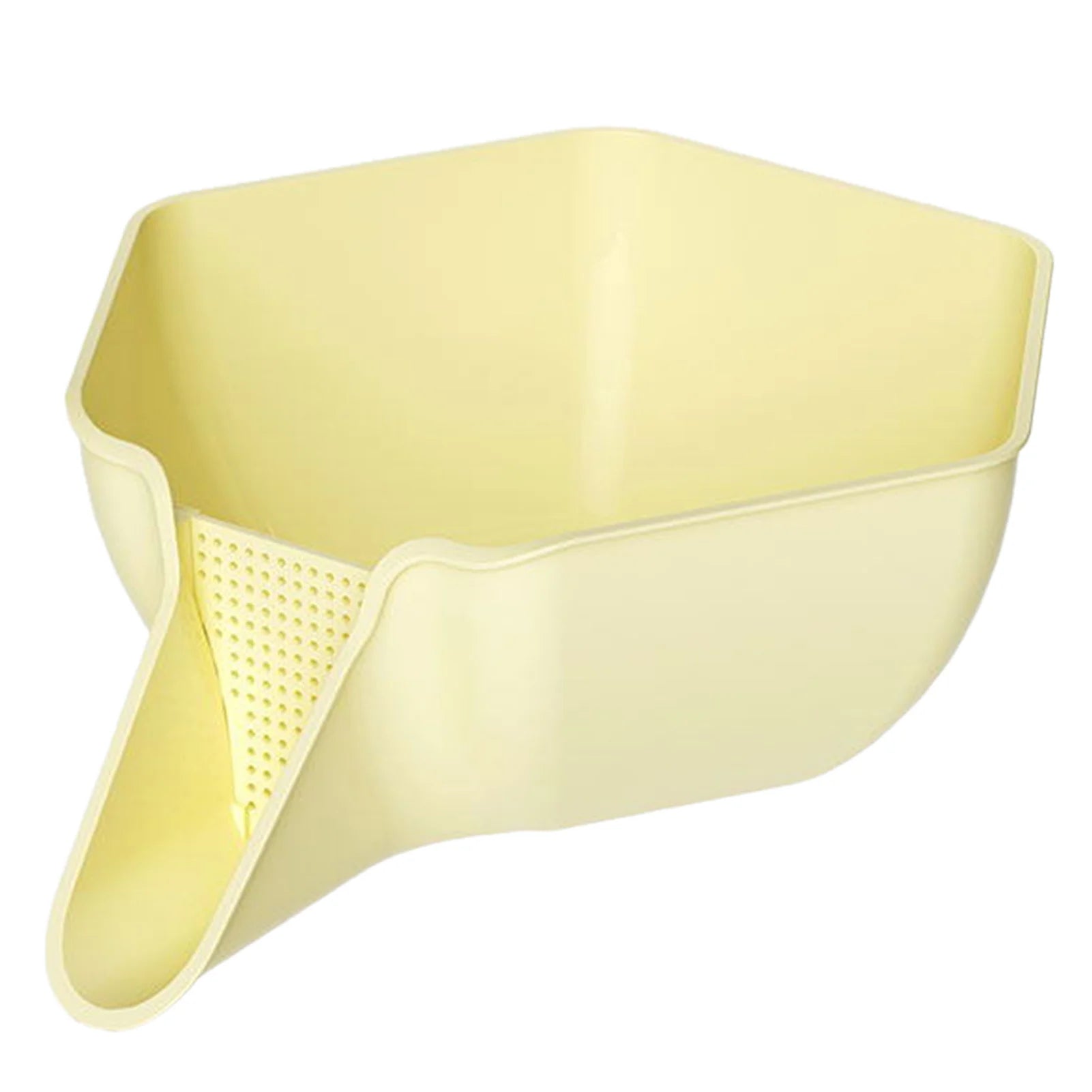 Drainage Basket Funnel Bowl Kitchen Sink Food Catcher Drainer for Kitchen Sink Food Wash Peaceful Pleasures Health and Wellness Cream Yellow