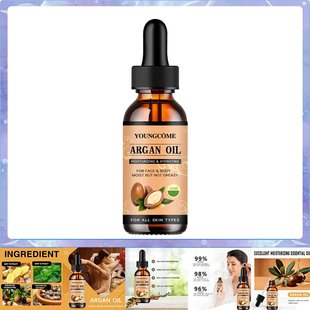 Moroccan Argan Oil Hair Serum – Frizz, Shine & Split Ends