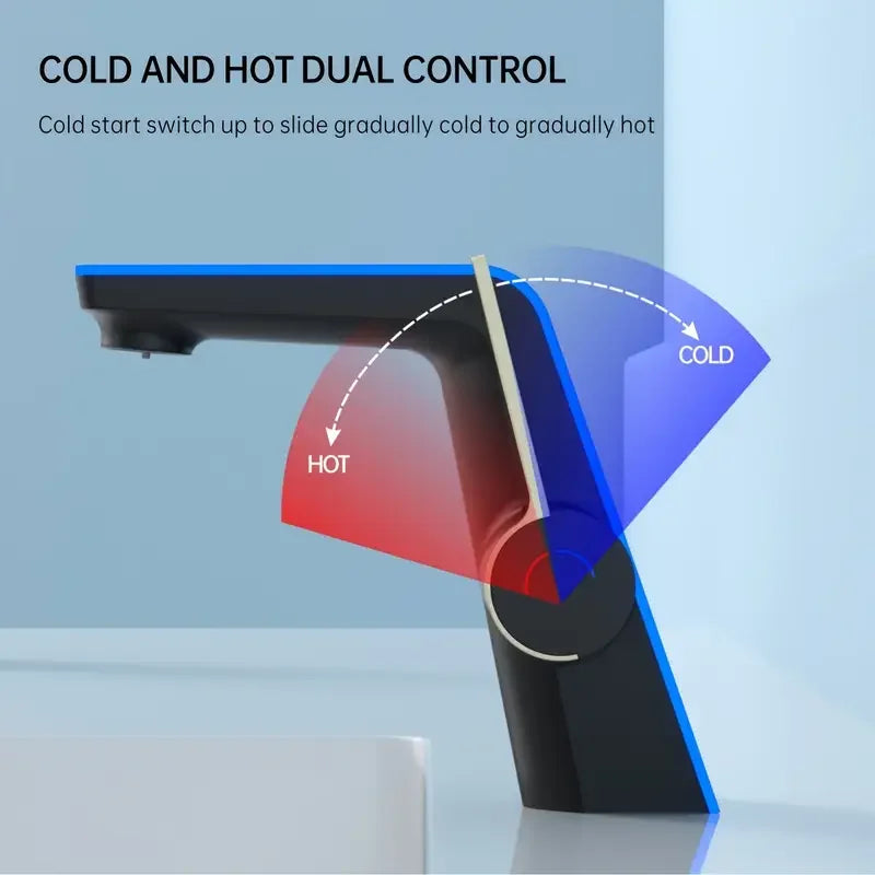 Modern Bathroom Faucet with Digital Temperature Display