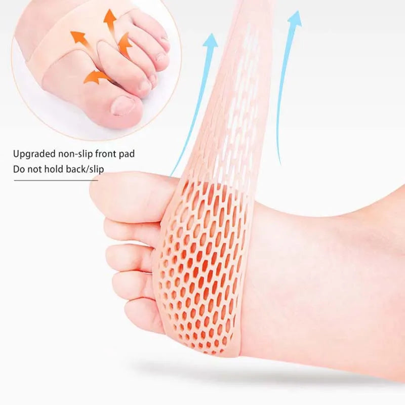 Silicone Metatarsal Pads Toe Separators – 2pcs Forefoot Cushions