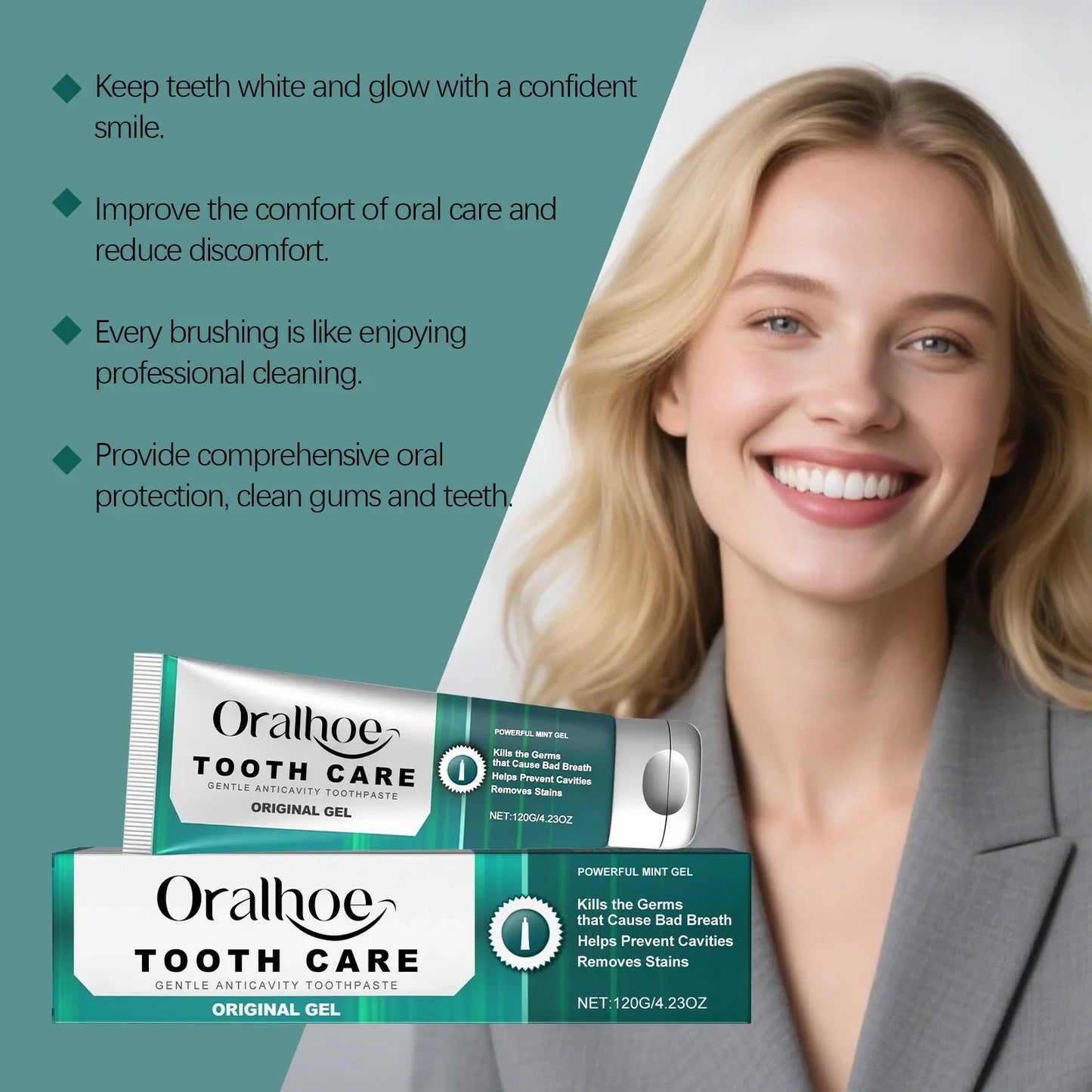 Natural Whitening Toothpaste | Plaque, Stains & Fresh Breath