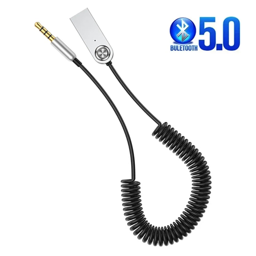 Bluetooth 5.0 Aux Adapter – 3.5mm Car Audio Receiver Dongle