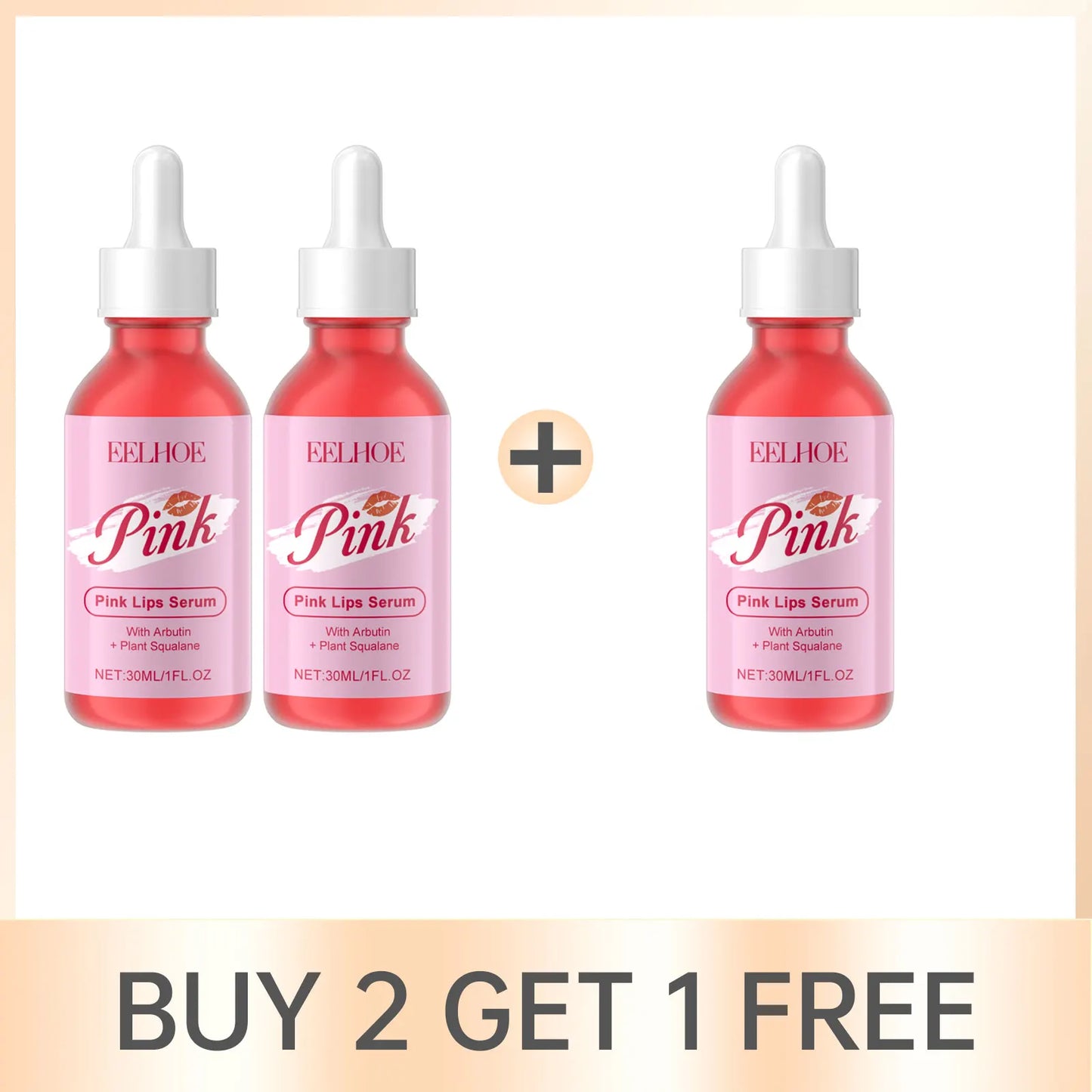EELHOE Pink Lip Care Serum – Hydrating & Brightening 30ml