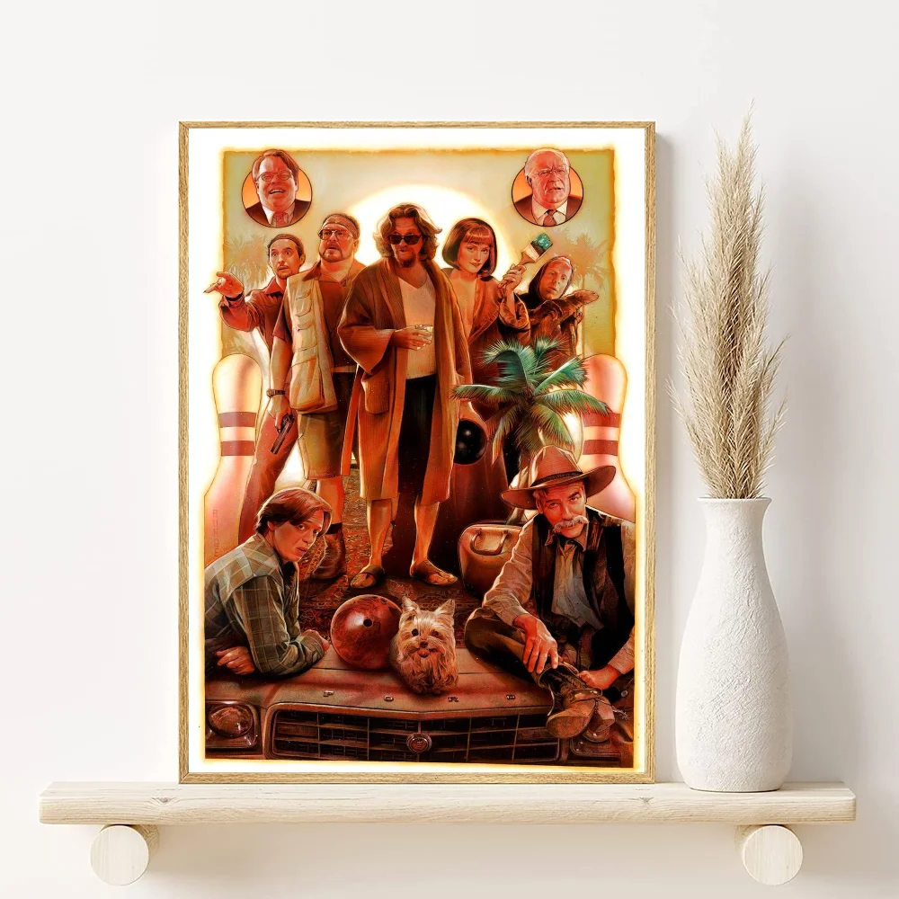Movie HD The Big Lebowski Poster HD art sticky wall waterproof home living room bedroom bar aesthetic decoration Peaceful Pleasures Health and Wellness z3 40X50cmNoframe