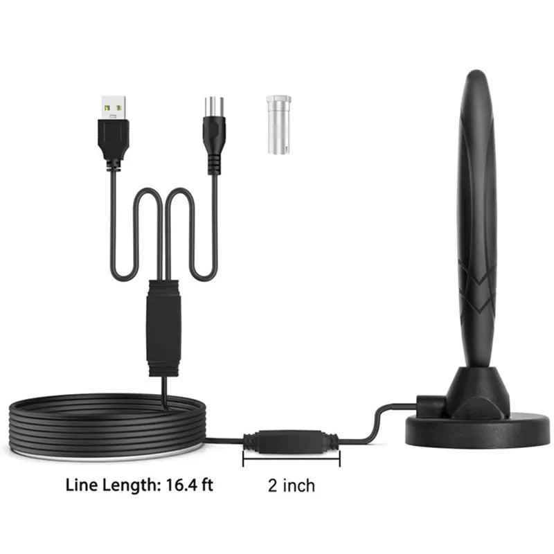 Dual-Amplification Magnetic USB Digital TV Antenna DVB-T