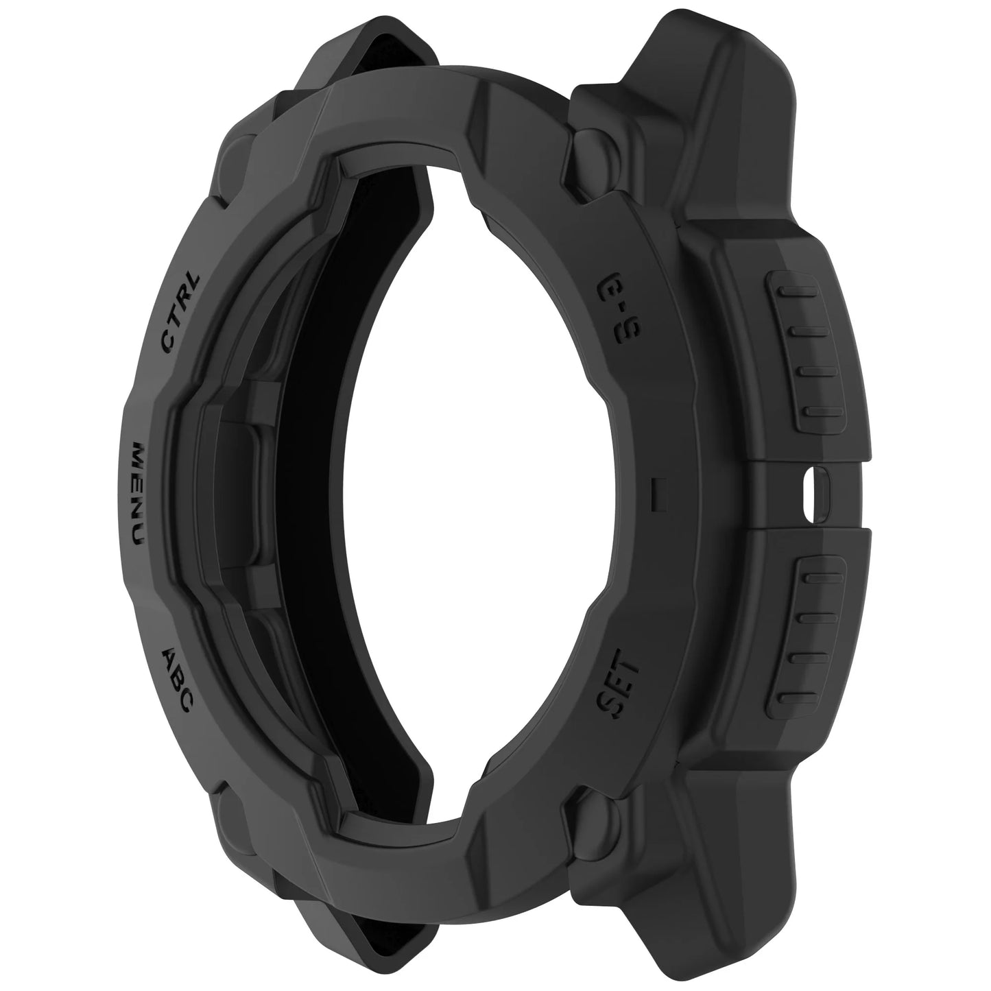 Silicone Case for Garmin Instinct 3 45mm & 50mm Protector Peaceful Pleasures Health and Wellness black 50MM