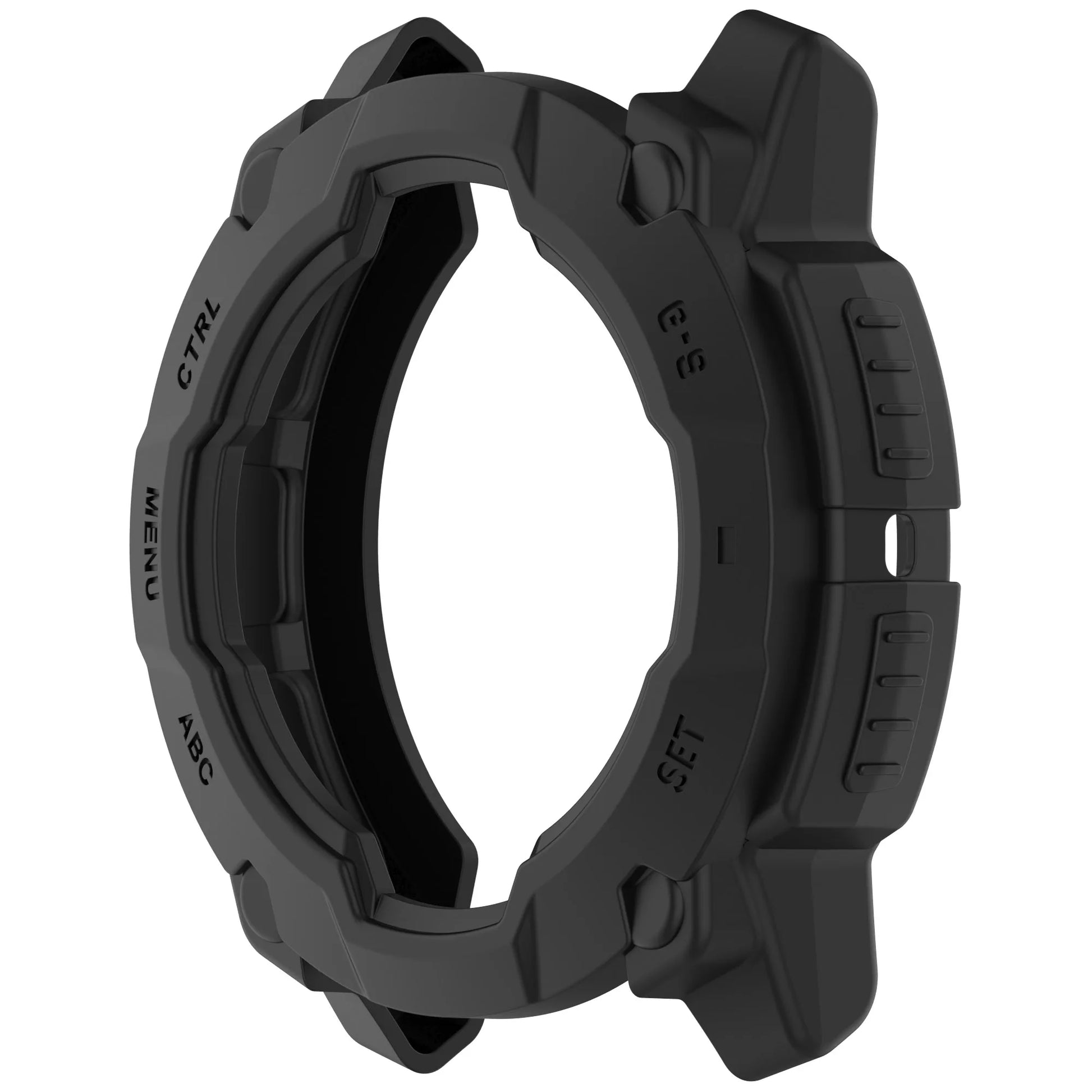 Silicone Case for Garmin Instinct 3 45mm & 50mm Protector Peaceful Pleasures Health and Wellness black 50MM