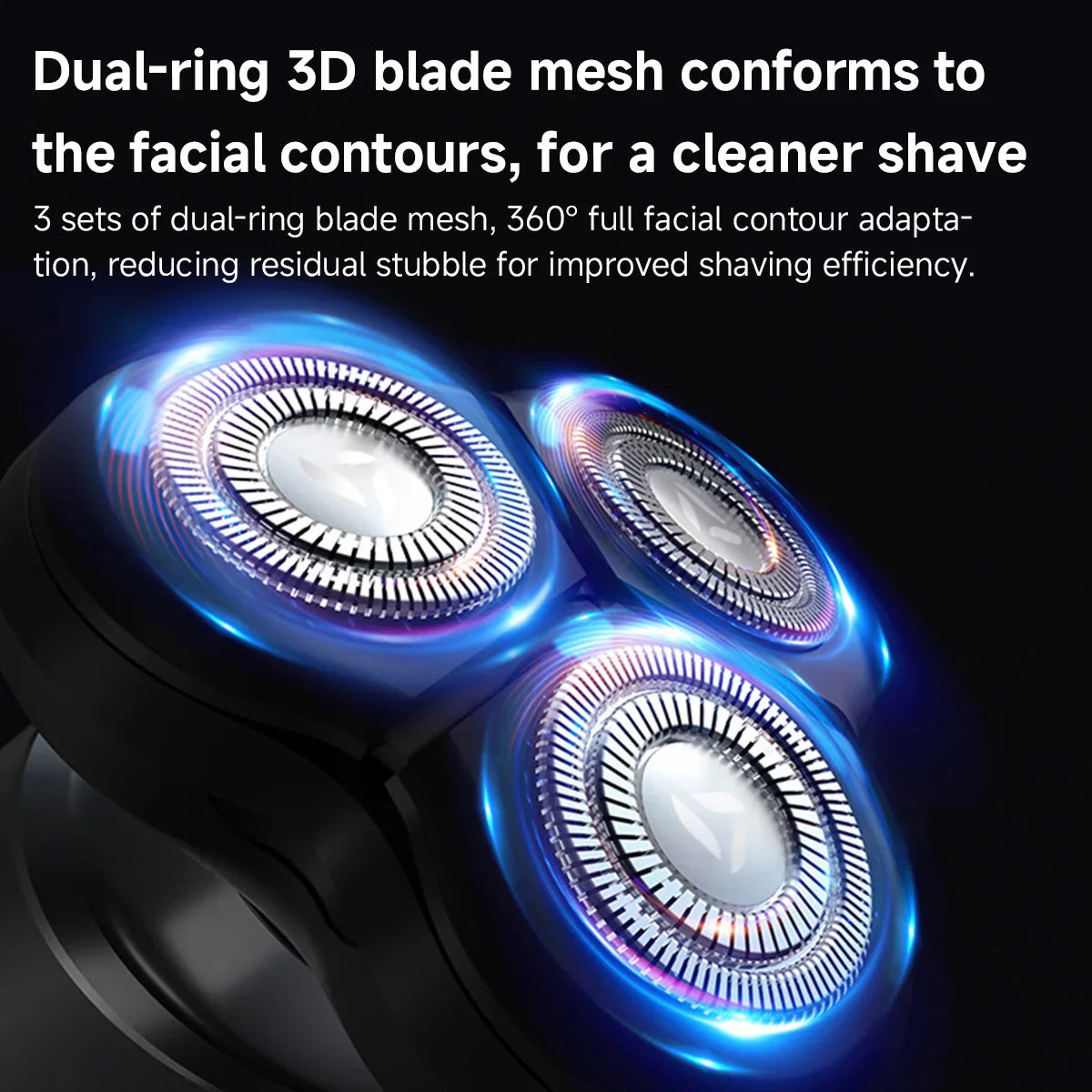 DOCO LAB 3D Floating Rotary Electric Shaver for Men | Type-C USB