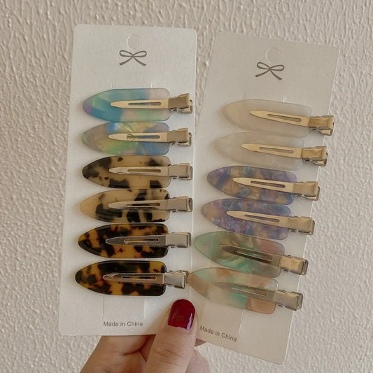 Set 4/2 Pcs No Bend Crease Seamless Hair Clips Fringe Hairpin Duckbill Clip Makeup Bangs Fixed Side Bangs Salon Styling Headwear Peaceful Pleasures Health and Wellness