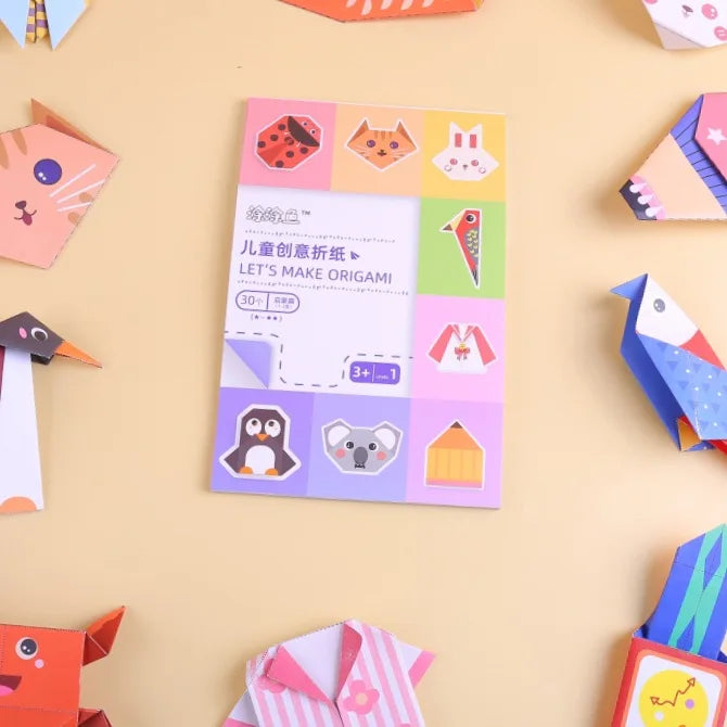 Bview Art 3-6 Years Educational Origami Book 3D DIY Paper Craft Kids