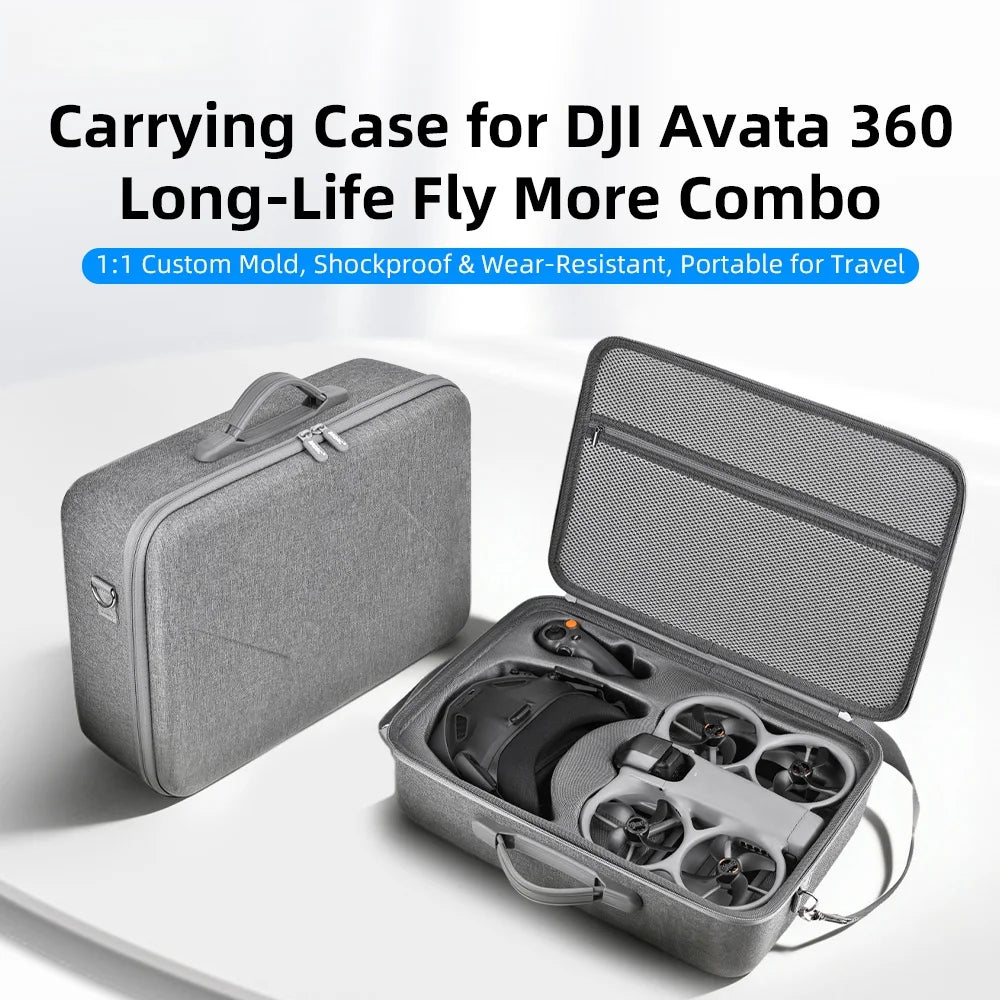 One-Piece Design For DJI Avata 360 Large Capacity Storage Bag Heavy-Duty Shockproof Protective Carry Case Peaceful Pleasures Health and Wellness