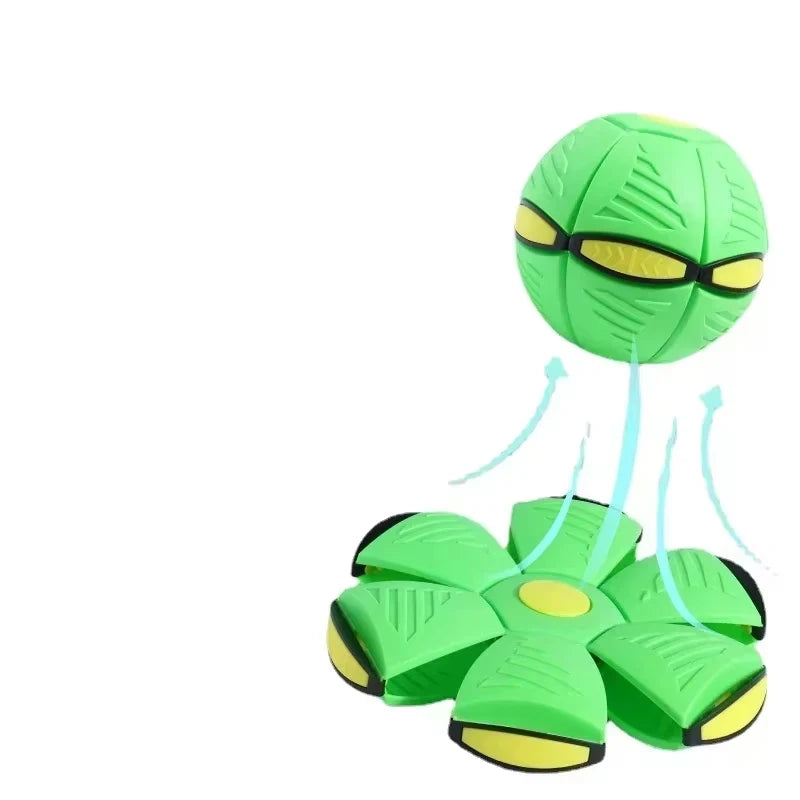 Magic Flying Saucer Bouncy Stomp Ball Foot Pressure Decompression Vent Indoor Outdoor Toys for Kids Pets Peaceful Pleasures Health and Wellness