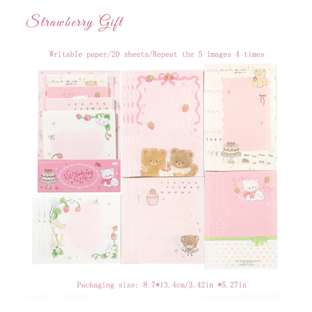 Combination Note Cute Fairy Tale Student Message Memo Can Be Used As