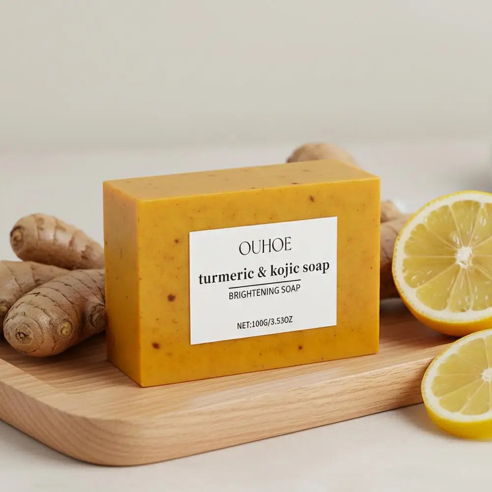 Turmeric & Kojic Acid Soap – Brightening Face & Body Bar 100g