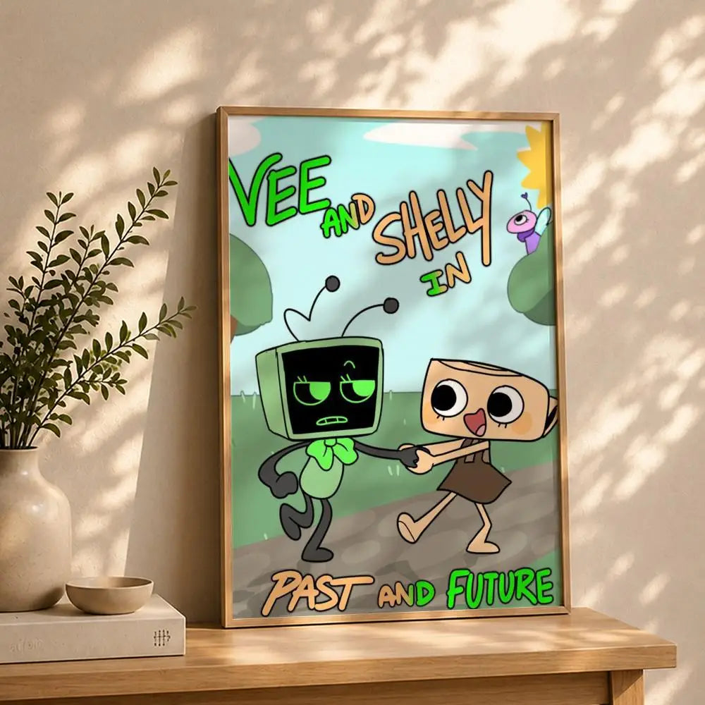 Game D-Dandy's WorldS Poster HD Self Adhesive Waterproof Wall Art Ideal for Home Office Dorm Bedroom Great Gift Peaceful Pleasures Health and Wellness