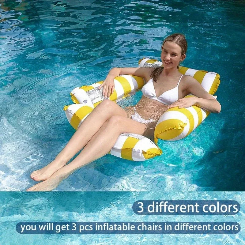 Inflatable Pool Float Hammock – Mesh Floating Lounge Chair
